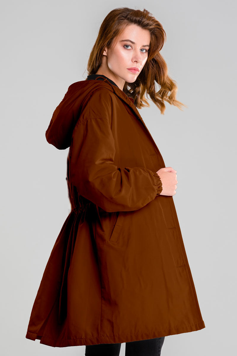 BURNT BROWN WINDBREAKER
