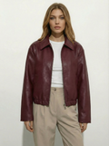 Capri Faux Leather Jacket