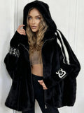 Camila | Chaqueta de pelo con capucha