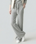 Wide Leg Knit Trousers