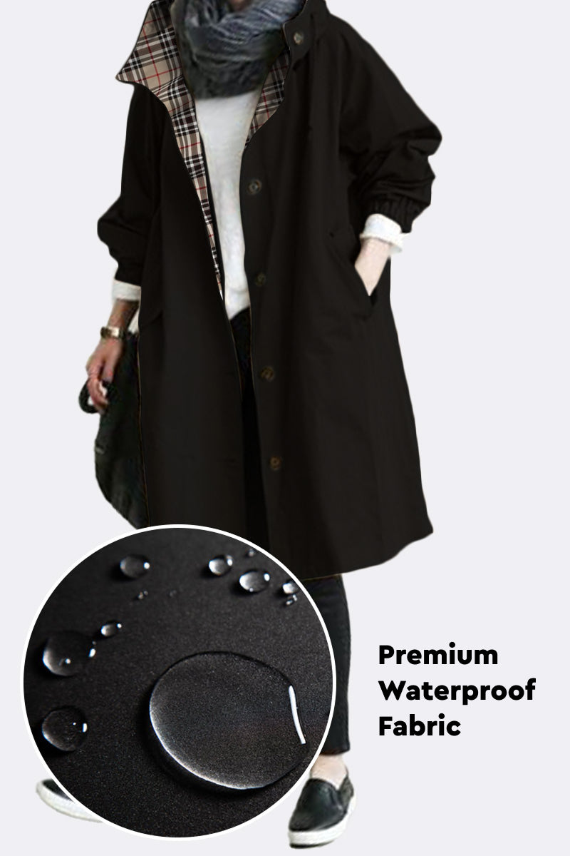 LUXE BLACK WATERPROOF WINDBREAKER