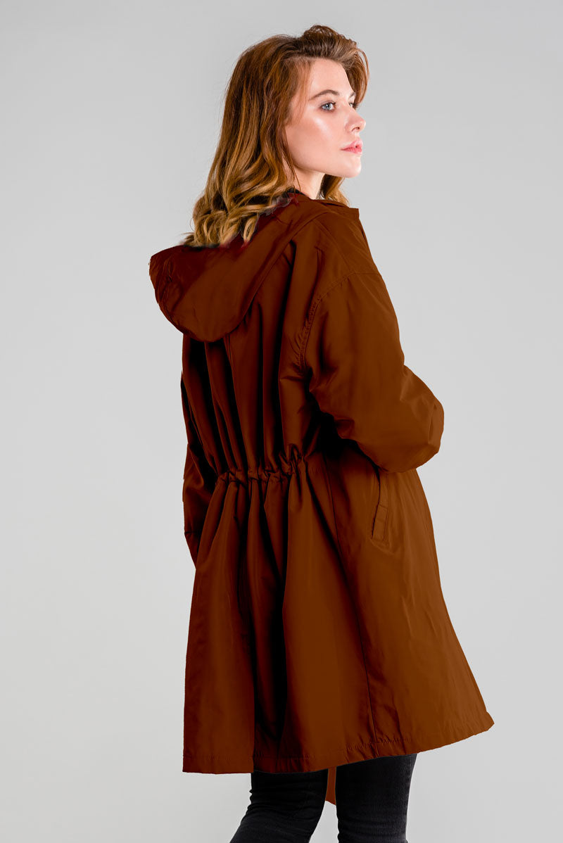 BURNT BROWN WINDBREAKER