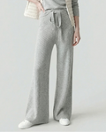Wide Leg Knit Trousers