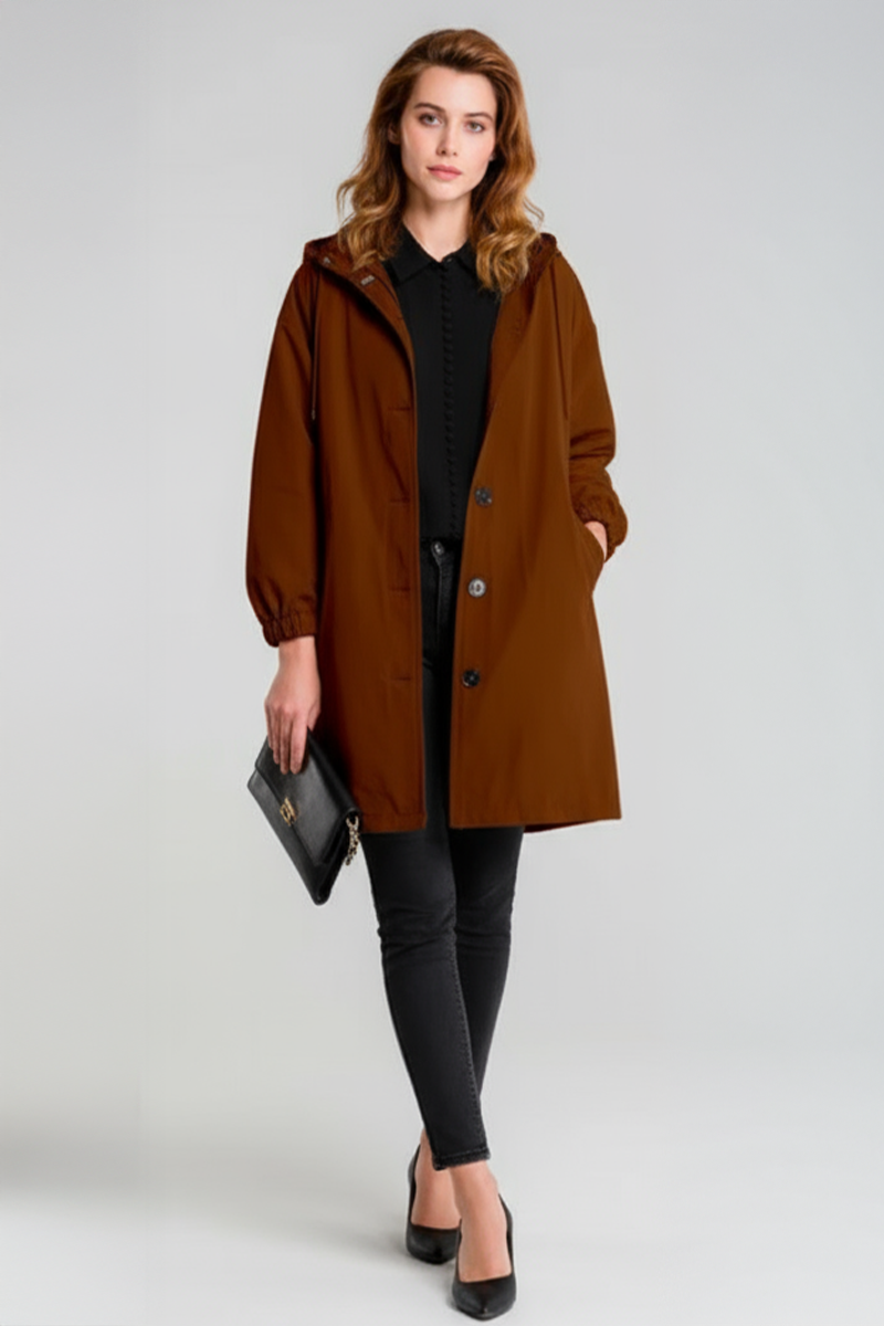 BURNT BROWN WINDBREAKER