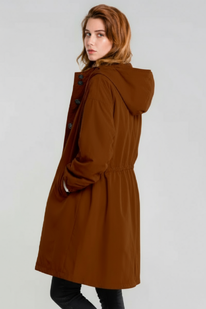 BURNT BROWN WINDBREAKER