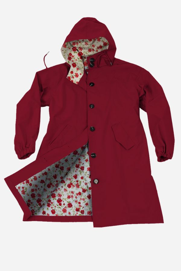 BURGUNDY BLOSSOM WINDBREAKER