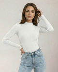 The Sable Mock Neck Top