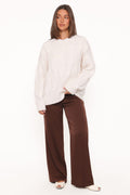 Fleming | Sweater Cable Knit Cuello Alto - Crema