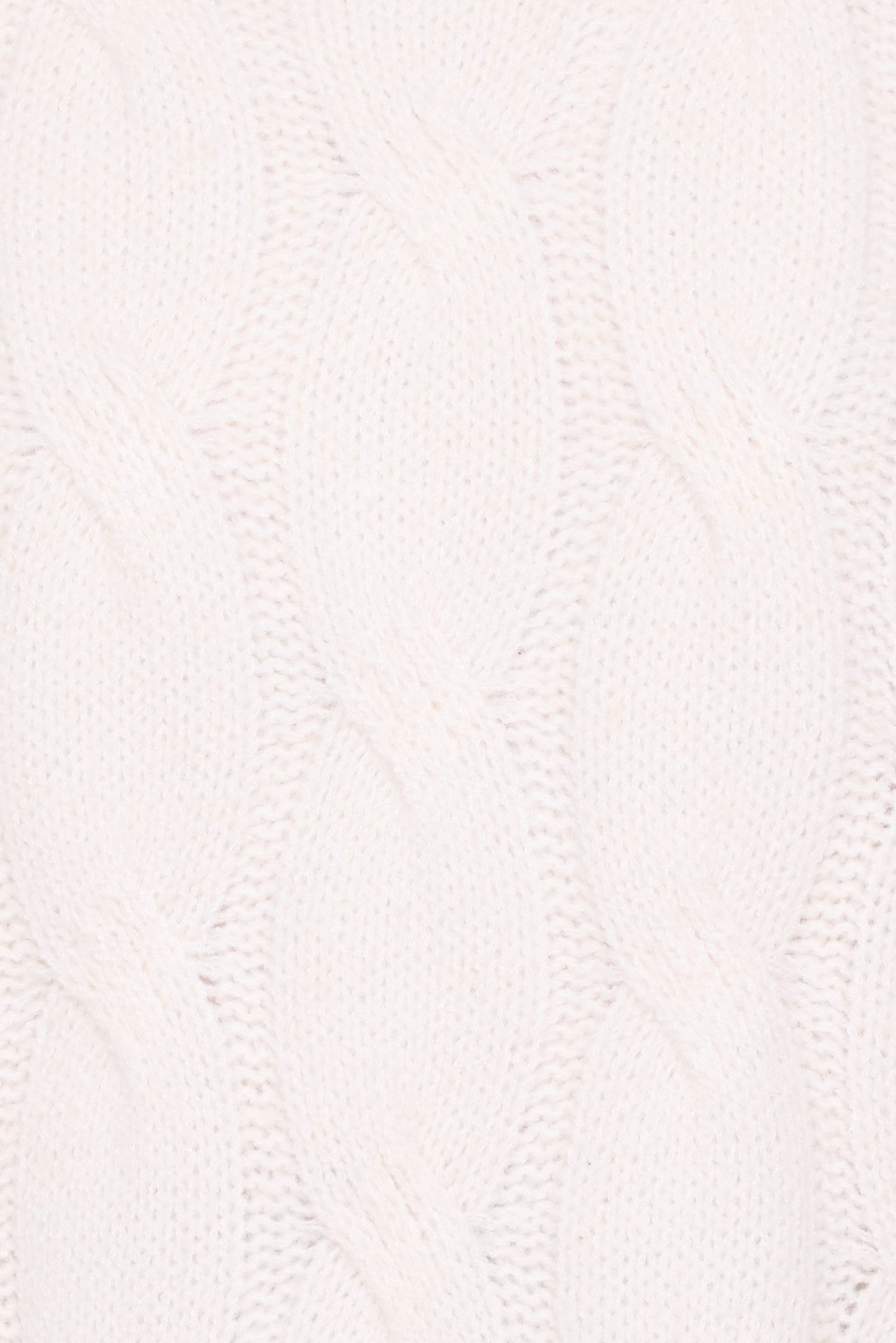 Fleming | Sweater Cable Knit Cuello Alto - Crema