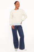 Gloria | Sweater Relajado a Rayas - Amarillo