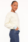 Gloria | Sweater Relajado a Rayas - Amarillo