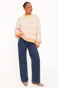 Hamilton | Sweater Texturizado a Rayas - Crema Multicolor