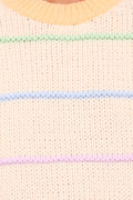 Hamilton | Sweater Texturizado a Rayas - Crema Multicolor