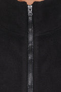 Jaydana | Bomber Fleece de Cuello Embudo - Negro