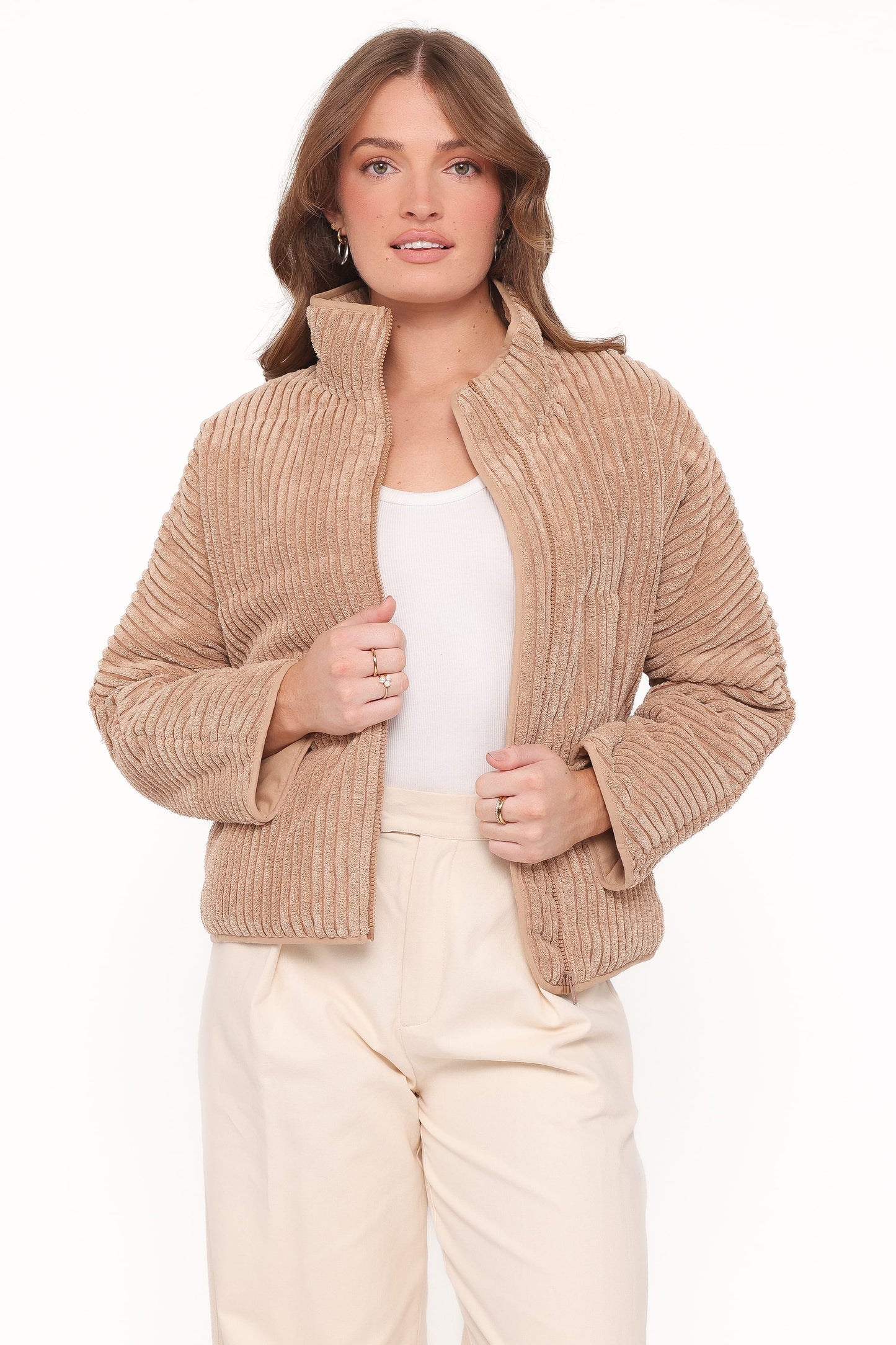 Meldon | Chaqueta Teddy Peluche - Café