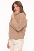 Meldon | Chaqueta Teddy Peluche - Café