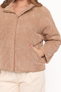 Meldon | Chaqueta Teddy Peluche - Café