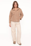 Meldon | Chaqueta Teddy Peluche - Café
