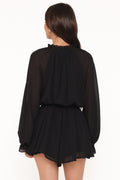Michelle | Mono Elegante Escote en V - Negro