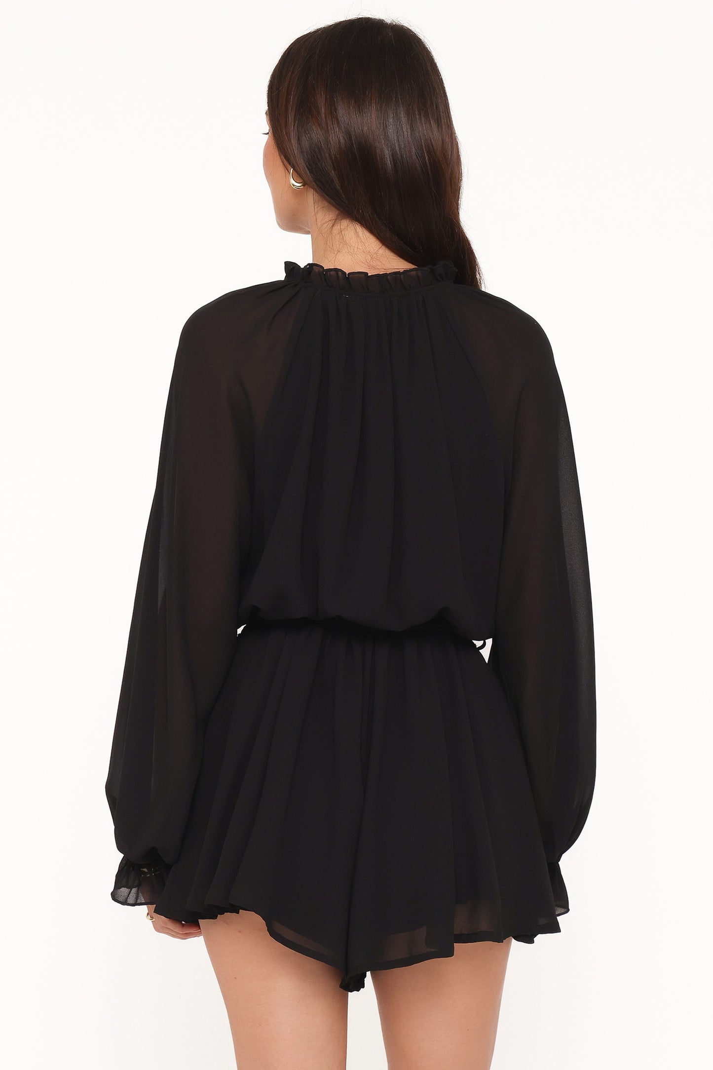 Michelle | Mono Elegante Escote en V - Negro