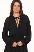 Michelle | Mono Elegante Escote en V - Negro