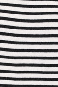 Ceres | Camiseta Tejida a Rayas - Negro y Blanco