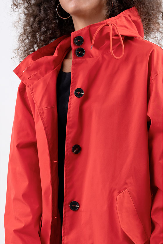 CRIMSON RED WINDBREAKER