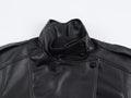 Chaqueta de cuero asimétrica Carla