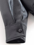 Chaqueta de cuero asimétrica Carla