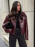 Chaqueta de cuero Romy