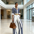 Atenas ™ | Conjunto de Camisa y Pantalones Anchos