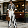 Atenas ™ | Conjunto de Camisa y Pantalones Anchos